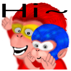 [LINEスタンプ] Monkey to Habitat