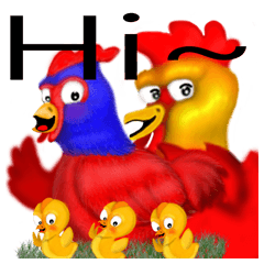 [LINEスタンプ] Chicken dance Shengping