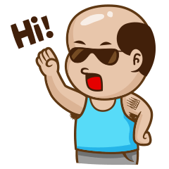 [LINEスタンプ] ah Uncle by chilife