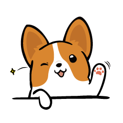 [LINEスタンプ] Corgi Dog KaKa - Cutie