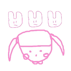 [LINEスタンプ] ピンクのらくがき