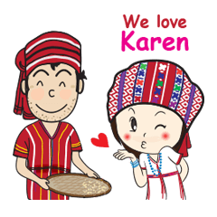 [LINEスタンプ] We Love Karen