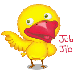 [LINEスタンプ] Jub Jib Yellow Bird