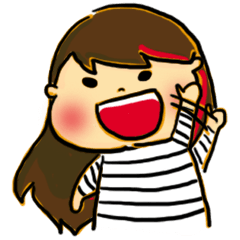 [LINEスタンプ] Chubby Jane