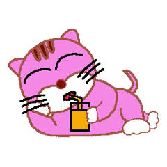 [LINEスタンプ] ピンクの猫 ストロベリー・ショコラ 2