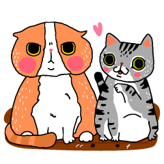 [LINEスタンプ] roommate kitties.