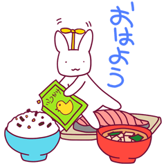 [LINEスタンプ] ふりかけ係 しゃけ