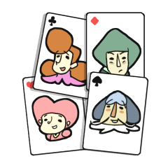 [LINEスタンプ] Funny Poker Family