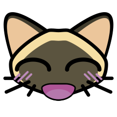 [LINEスタンプ] Momo the Siamese Cat