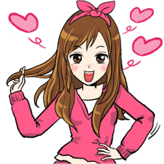 [LINEスタンプ] Maybe love you.
