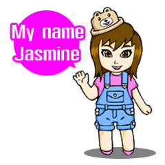 [LINEスタンプ] Jasmine moonsmile