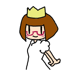 [LINEスタンプ] 赤めがねのお姫様