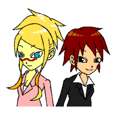 [LINEスタンプ] ＠work ～証券会社の女たち編～