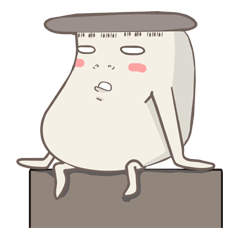 [LINEスタンプ] キノコ君