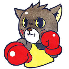 [LINEスタンプ] The Boxing Cats