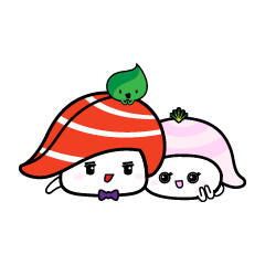 [LINEスタンプ] 寿司ファミリー