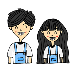 [LINEスタンプ] Kori ＆ mika