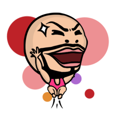 [LINEスタンプ] Mr. Pink's Body Langauge