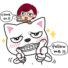 [LINEスタンプ] cool cats talking