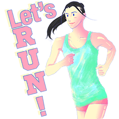 [LINEスタンプ] Fit Girl