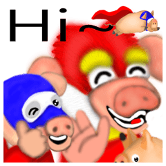 [LINEスタンプ] Pig Lite gas