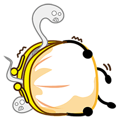 [LINEスタンプ] Small Gold Bag
