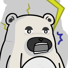 [LINEスタンプ] Sleepy Bear With P