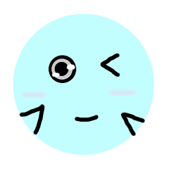 [LINEスタンプ] blue-kun(Nana , The Faceless.)