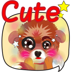 [LINEスタンプ] little dog v.0001の画像（メイン）