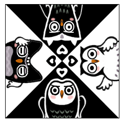 [LINEスタンプ] Funny black and white owls 2