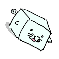 [LINEスタンプ] 四角いアザラシ（豆腐味）
