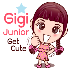 [LINEスタンプ] Gigi Junior Get Cuteの画像（メイン）
