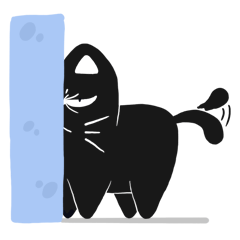 [LINEスタンプ] Psycho The Black Catの画像（メイン）