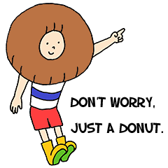 [LINEスタンプ] どーなつ田中くん