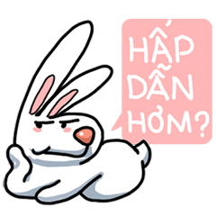 [LINEスタンプ] Unruly cute bunny