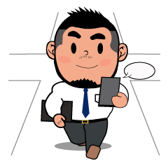 [LINEスタンプ] Kenta San Office Man (Eng)