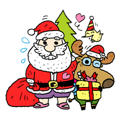 [LINEスタンプ] Santa Happy