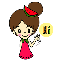 [LINEスタンプ] Watermelon Lovers