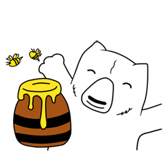[LINEスタンプ] Gofie - The White Bear