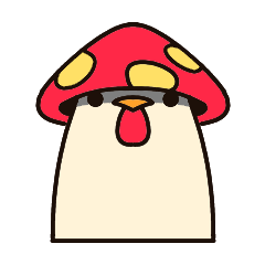 [LINEスタンプ] Mushroom Chicken