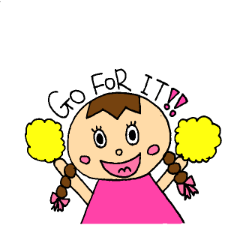 [LINEスタンプ] Girl braids with ribbon
