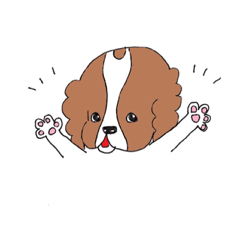 [LINEスタンプ] キャバリアまみれ。