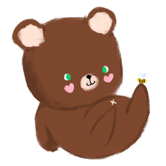 [LINEスタンプ] baby bear and friends