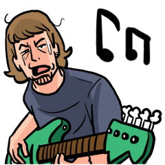 [LINEスタンプ] Poor Musician