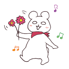 [LINEスタンプ] しろめのしろくま