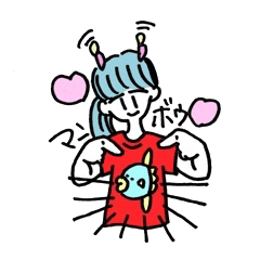 [LINEスタンプ] それゆけ！マンボウちゃん！