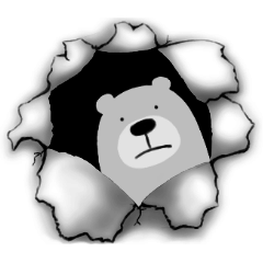 [LINEスタンプ] Large Gray