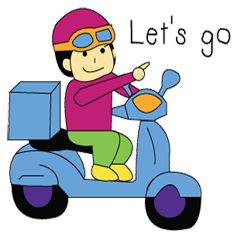 [LINEスタンプ] Mr.Pinky Driver