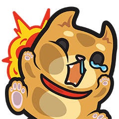 [LINEスタンプ] FallingDog