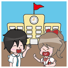 [LINEスタンプ] YuWei Gakuen(Part.1)